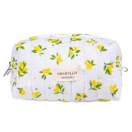 Χειροποίητο Βαμβακερό Νεσεσέρ Μεγάλο "Μπαουλάκι" Λεμονάκια Amaryllis Slippers – Ελληνικής Κατασκευής