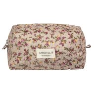 Χειροποίητο Βαμβακερό Νεσεσέρ Μεγάλο "Μπαουλάκι" Μόκα Λουλούδι Amaryllis Slippers – Ελληνικής Κατασκευής