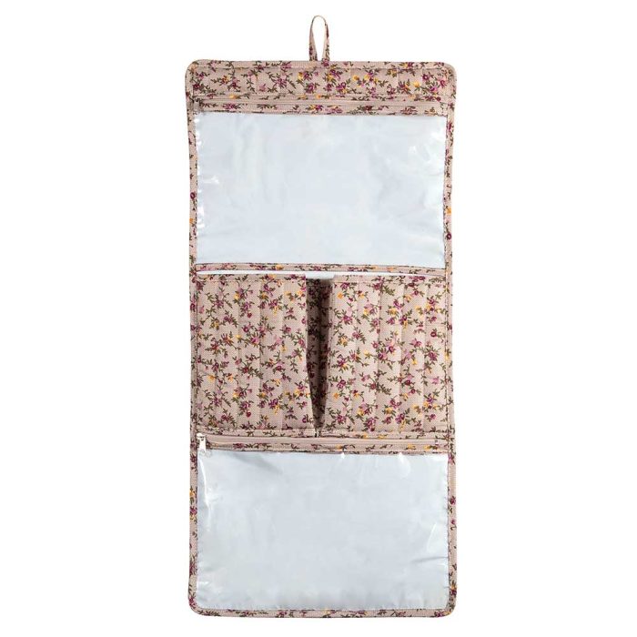 Χειροποίητη Κρεμαστή Θήκη Organizer "Μόκα Λουλούδι" | Amaryllis