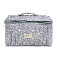 Χειροποίητο Βαμβακερό Νεσεσέρ "Βαλιτσάκι" Γκρι Λουλούδι Amaryllis Slippers – Ελληνικής Κατασκευής