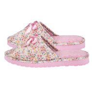 Γυναικείες Παντόφλες... Παντόφλες Γυναικείες Amaryllis Slippers Γυναικείες Παντόφλες Πετσετέ "Ροζ Floral" – Χειροποίητες Ελληνικής Κατασκευής