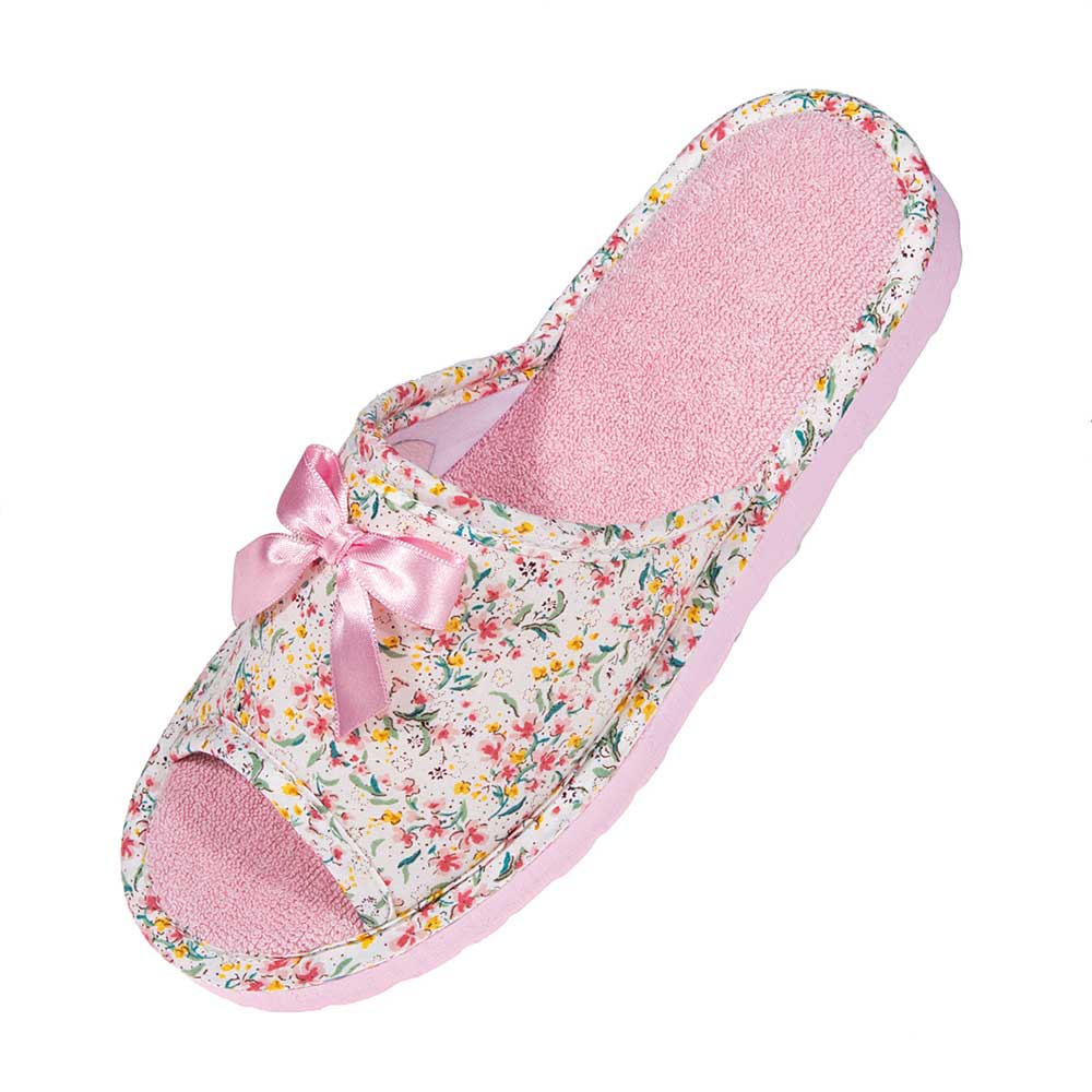 Γυναικείες Παντόφλες Πετσετέ “Ροζ Floral” – Χειροποίητες Ελληνικής Κατασκευής Παντόφλες Γυναικείες Amaryllis Slippers 4 Γυναικείες Παντόφλες Πετσετέ "Ροζ Floral" – Χειροποίητες Ελληνικής Κατασκευής - Image 4