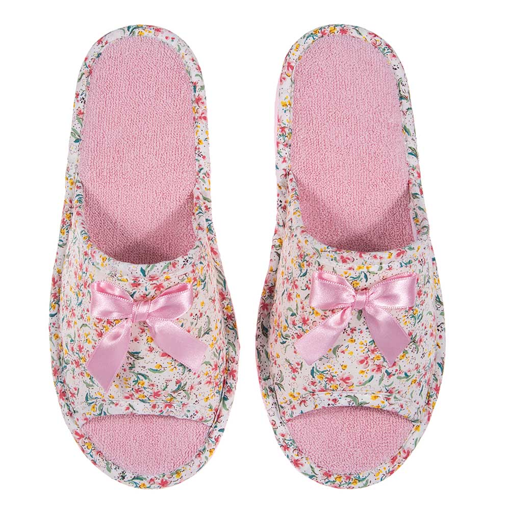 Γυναικείες Παντόφλες Πετσετέ “Ροζ Floral” – Χειροποίητες Ελληνικής Κατασκευής Παντόφλες Γυναικείες Amaryllis Slippers 3 Γυναικείες Παντόφλες Πετσετέ "Ροζ Floral" – Χειροποίητες Ελληνικής Κατασκευής - Image 3