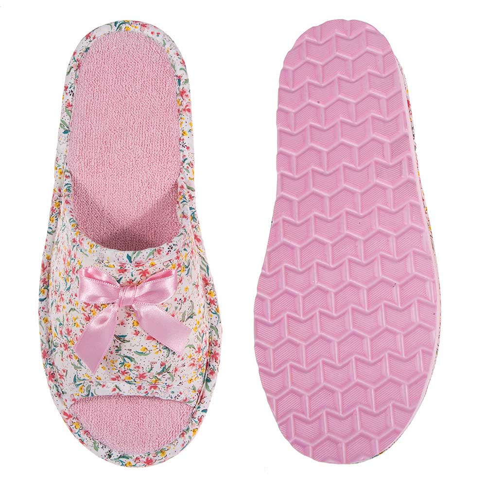 Γυναικείες Παντόφλες Πετσετέ “Ροζ Floral” – Χειροποίητες Ελληνικής Κατασκευής Παντόφλες Γυναικείες Amaryllis Slippers 5 Γυναικείες Παντόφλες Πετσετέ "Ροζ Floral" – Χειροποίητες Ελληνικής Κατασκευής - Image 5