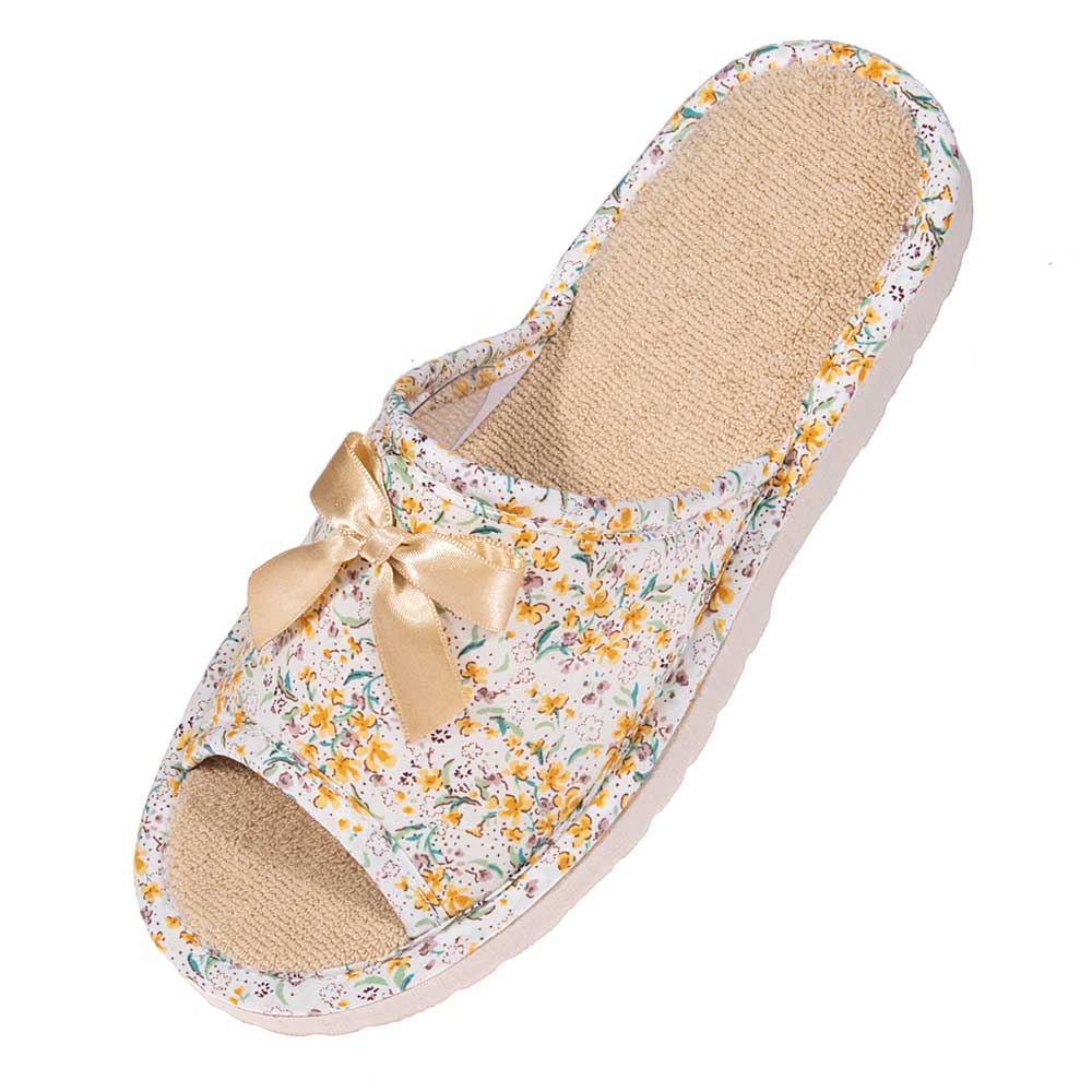 Γυναικείες Παντόφλες Ανοιχτές “Κίτρινο Floral” – Χειροποίητες Ελληνικής Κατασκευής Παντόφλες Γυναικείες Amaryllis Slippers 4 Γυναικείες Παντόφλες Ανοιχτές "Κίτρινο Floral" – Χειροποίητες Ελληνικής Κατασκευής - Image 4