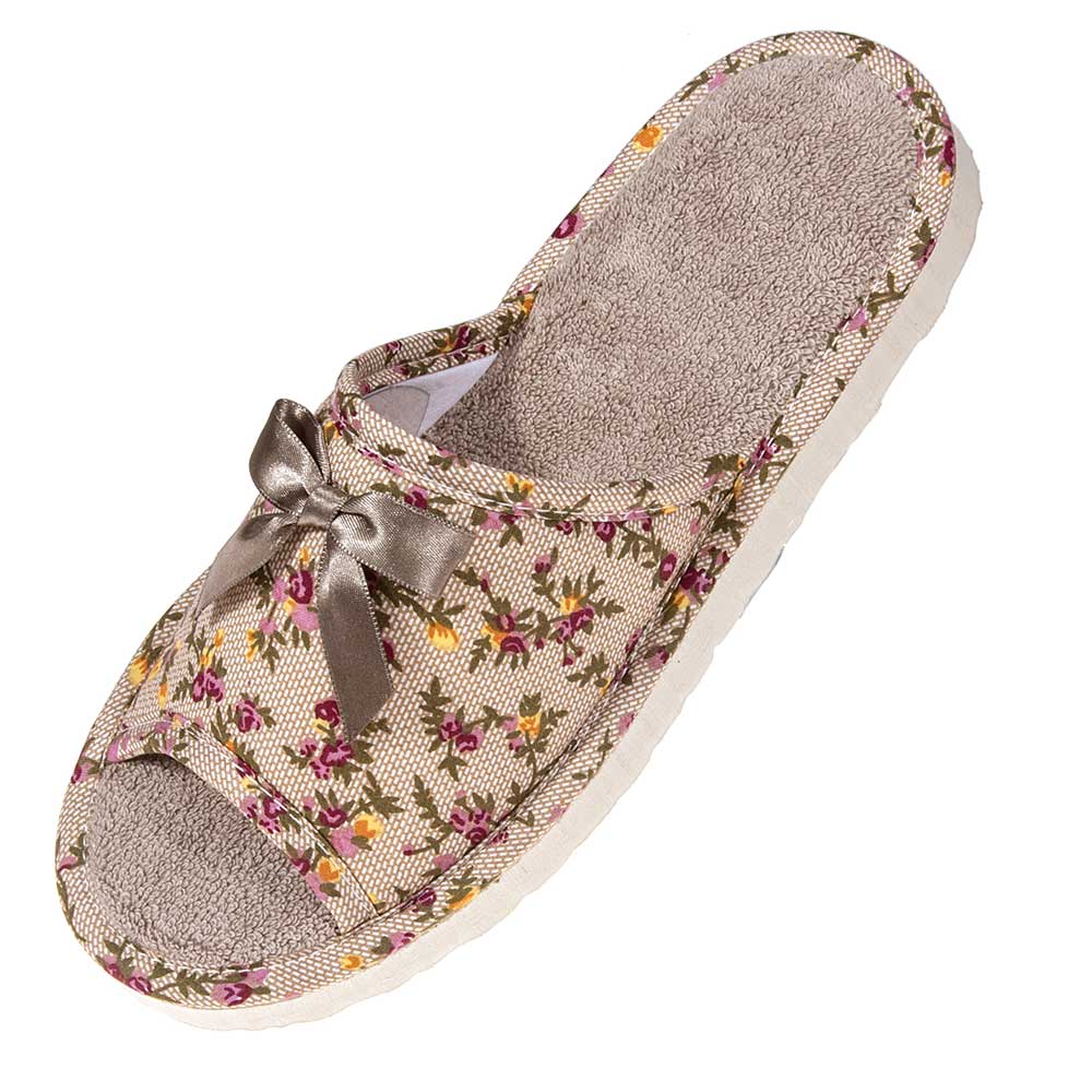 Γυναικείες Παντόφλες Ανοιχτές “Μπεζ Floral” – Χειροποίητες Ελληνικής Κατασκευής Παντόφλες Γυναικείες Amaryllis Slippers 4 Γυναικείες Παντόφλες Ανοιχτές "Μπεζ Floral" – Χειροποίητες Ελληνικής Κατασκευής - Image 4